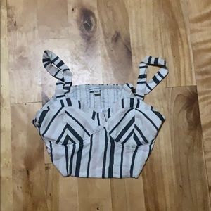 Stripped cropped tank top only worn a few times